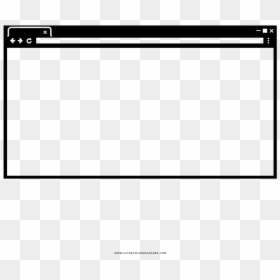 Browser Window Coloring Page - Motorized Screen, HD Png Download - browser window png