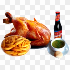 Pollo Asado * Papas Cocidas X4 * Consume * Arroz * - Cooked Chicken Meat Png, Transparent Png - pollo asado png