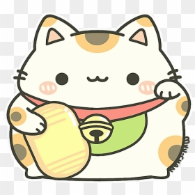 #cat #kitty #neko #maneki #manekineko #luckycat #kawaii - Maneki Neko Cute Drawing, HD Png Download - lucky cat png