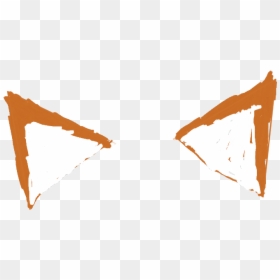 #fox #filter #ears #puppy #cat - Triangle, HD Png Download - fox ears png
