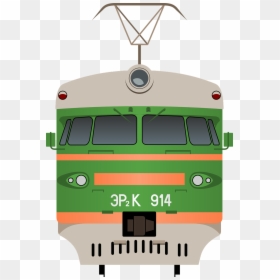Train Front View Vector Png, Transparent Png - train vector png