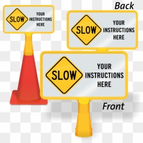 Coneboss Parking Signs For - Stop Here Wait For Gate To Open, HD Png Download - traffic cones png