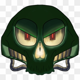 Oofdagames Spooky Skull - Illustration, HD Png Download - green skull png