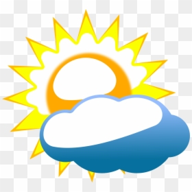 Partly Cloudy Weather Clipart Cliparts And Others Art - Sun In Nepal's Flag, HD Png Download - 6 point star png