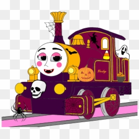 Lady With Halloween Decorations - Thomas Lady Png, Transparent Png - halloween decorations png