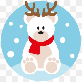 Oso Polar De Navidad, HD Png Download - cartoon polar bear png