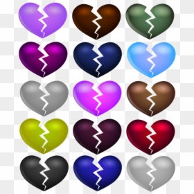 ♥ Kit Coeurs Multicolores, Tube Png - Heart, Transparent Png - corazones en png