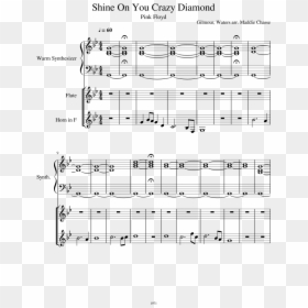 Shine On You Crazy Diamond Sheet Music Composed By, HD Png Download - diamond shine png