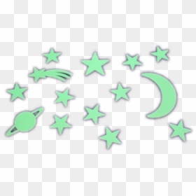 #green #stars #planet #png - Glow In The Dark Transparent, Png Download - green planet png