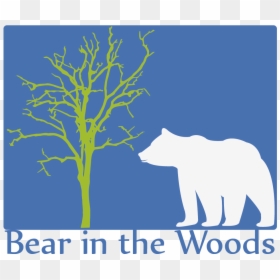 Grizzly Bear, HD Png Download - woods silhouette png