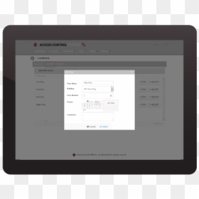 Access Control Screen - Tablet Computer, HD Png Download - commercial building png