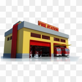 Fire Station Cliparts For Free Clipart Office Transparent - Fire Station Building Clipart, HD Png Download - commercial building png