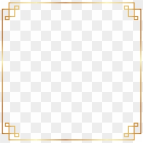 #frame #border #gold #chinese #asian #ftestickers - Gold Square Border Png, Transparent Png - chinese border png
