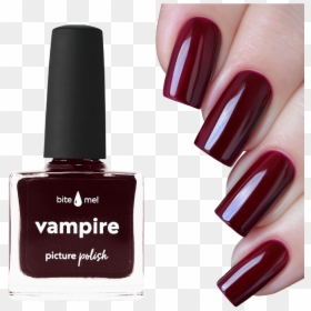 Red Nail Polish, HD Png Download - vampire bite png