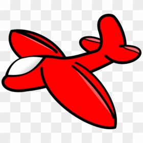Thumb Image - Red Plane Clipart, HD Png Download - avion dibujo png