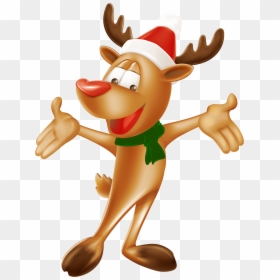 Transparent Clipart Noel - Christmas Deer Png, Png Download - christmas reindeer png