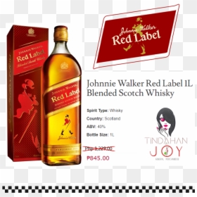 Transparent Red Label Png - Johnnie Walker Red Label 700ml, Png Download - red label png