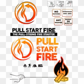 Pull Start Fire, HD Png Download - fire graphics png