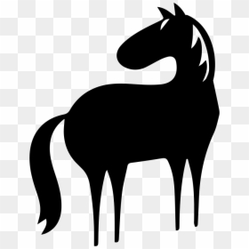 Horse Silhouette Cartoon, HD Png Download - cartoon horse png