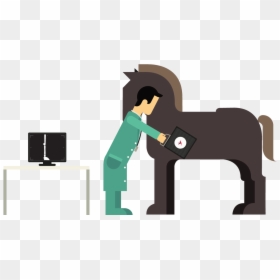 Transparent Cartoon Horse Png - Veterinarian Clipart With Horse, Png Download - cartoon horse png
