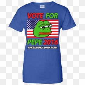 Vote Pepe Sad Frog Meme - T-shirt, HD Png Download - ipad tablet png