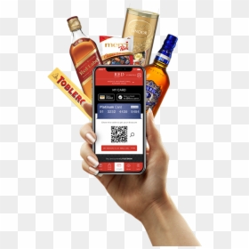 One Hand Mobile Image - Mobile Phone, HD Png Download - red label png