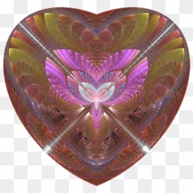 Fractal Pink Heart, HD Png Download - valentine png images