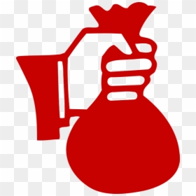 Red Money Bag Png Clipart , Png Download - La Corrupcion Png, Transparent Png - money png clipart