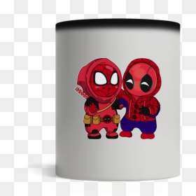 Deadpool And Spiderman Chibi Cute, HD Png Download - deadpool chibi png