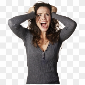 Woman Screaming Png, Transparent Png - woman screaming png