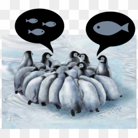 Emperor Penguin Life Cycle, HD Png Download - small fish png