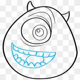How To Draw Mike Wazowski From Monsters, Inc, HD Png Download - boo monsters inc png