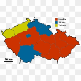 Czech Republic Map Png, Transparent Png - vietnam map png