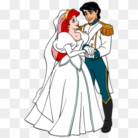 Ariel And Prince Eric"s Wedding - Ariel Little Mermaid Wedding, HD Png Download - ariel little mermaid png