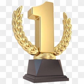 Trophy Golden Prize Business Cup Sales Award Clipart - Number 1 Trophy Png, Transparent Png - gold award png