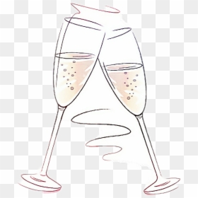 Champagne Toast Png - Champagne Stemware, Transparent Png - glass of champagne png