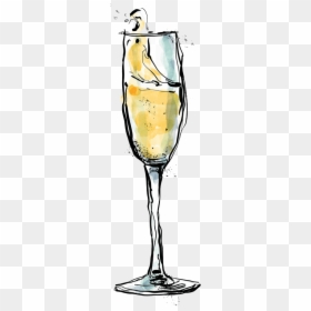 Champagne Stemware, HD Png Download - glass of champagne png