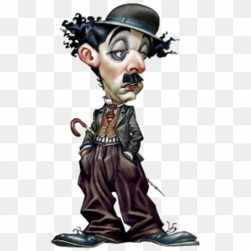 Charlie Chaplin Caricature, HD Png Download - funny.png
