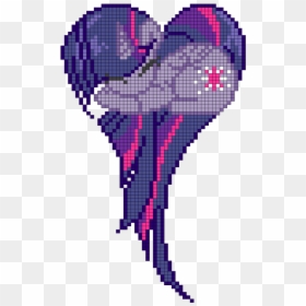 Twilight Sparkle Heart Pixel Art - Pixel Art My Little Pony, HD Png Download - sparkle heart png