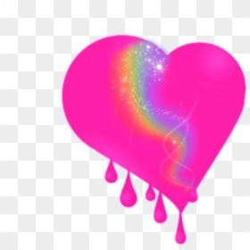 Remix Bleedingheart Rainbow Pink Heart Glitter Sparkle - Portable Network Graphics, HD Png Download - sparkle heart png