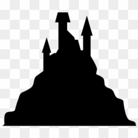 Cinderella Castle Disney Palace Clipart Silhouette - Spooky Castle Silhouette, HD Png Download - castle transparent png
