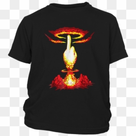 Nuclear Explosion F Bomb Middle Finger T Shirt - Active Shirt, HD Png Download - mouse finger png