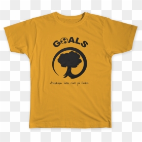 Goals Gold Logo Shirt Min, HD Png Download - t shirt .png
