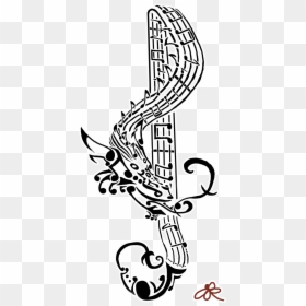 Simple Music Tattoo Designs- Pictures And Cliparts, - Music Tattoo Sleeve, HD Png Download - sun tattoo png