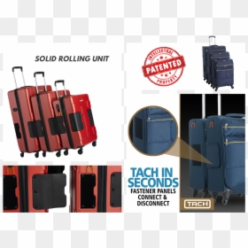 Tach Luggage, HD Png Download - suitcases png