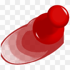 Red Push Pin Clipart - Circle, HD Png Download - red pin png