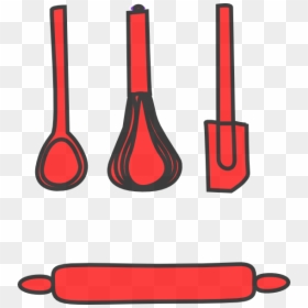 Wooden Rolling Pin Png Clipart - Bakery Clipart, Transparent Png - red pin png