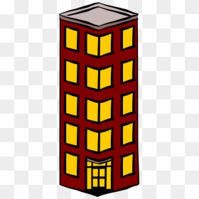 Clipart Freeuse Download Tall Buildings Clipart - Block Of Flat Clipart, HD Png Download - tall building png