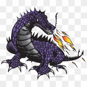 Dragon Logo - Pittsburg High School Dragons, HD Png Download - dragon .png