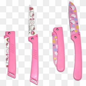 Aesthetic Hello Kitty Knife, HD Png Download - knife transparent png